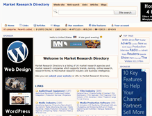 Tablet Screenshot of marketresearchdirectory.co.uk